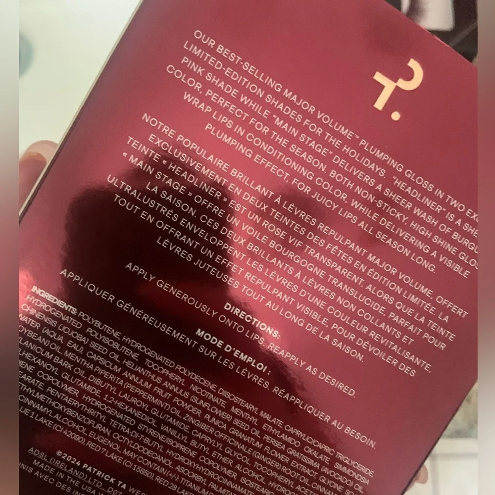 Patrick Ta plumping gloss